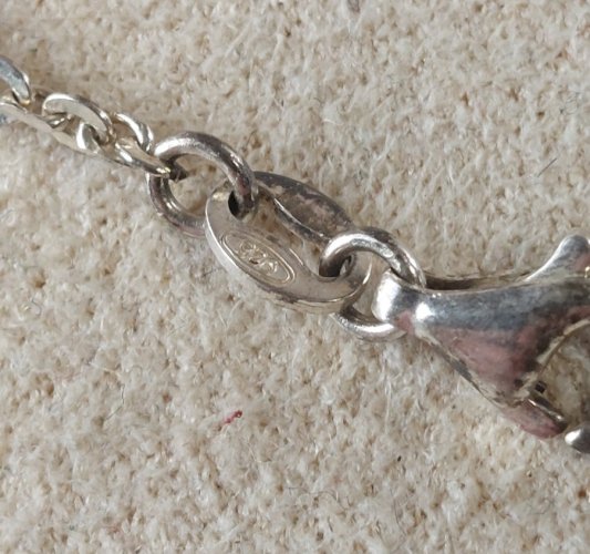 Ancien collier avec pendentif, calendrier péruvien / inca, en argent