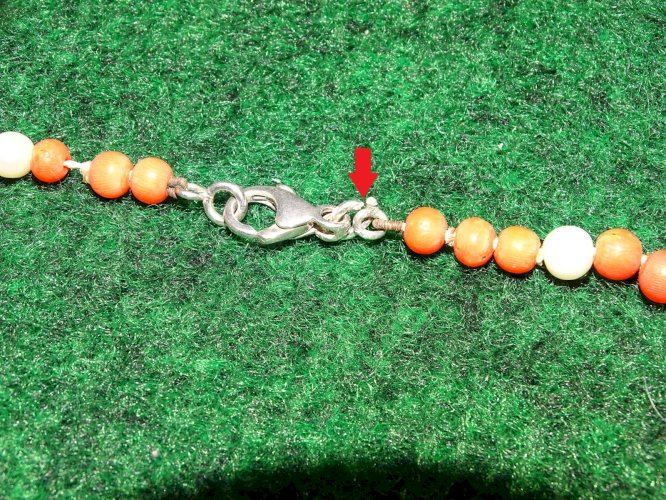 -ANCIEN COLLIER BOULES CORAIL & PERLES de CULTURE BIJOU VINTAGE COLLECTION   D