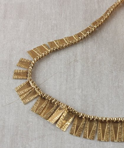 Ancien collier, en métal doré, Amerikaner AD Andréas Daub