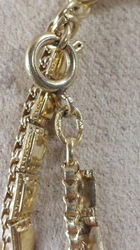 Ancien collier, en métal doré, Amerikaner AD Andréas Daub