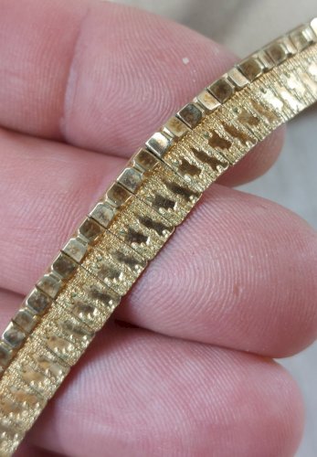 Ancien collier, en métal doré, Amerikaner MP Moser & Pfeil