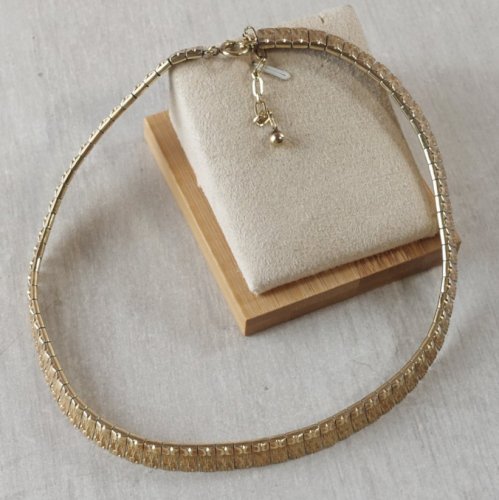 Ancien collier, en métal doré, Amerikaner MP Moser & Pfeil
