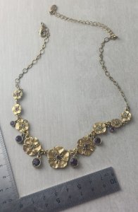 Ancien collier en métal doré, Pilgrim