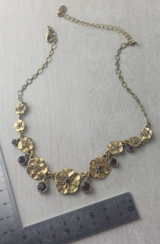 Ancien collier en métal doré, Pilgrim