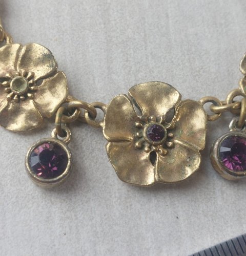 Ancien collier en métal doré, Pilgrim