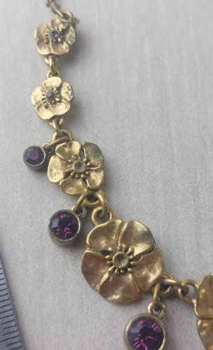 Ancien collier en métal doré, Pilgrim