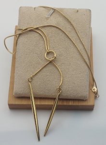 Vintage necklace, gold plated.