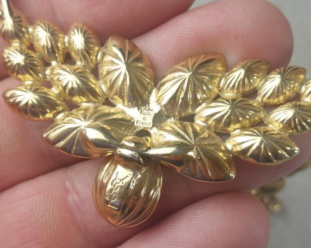 Ancien collier, Yves Saint Laurent par Robert Goosens, vintage