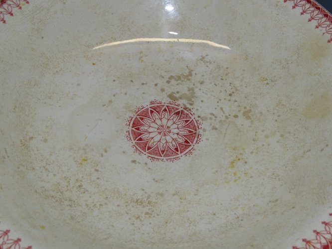 -ANCIEN COMPOTIER CERAMIQUE U & C modèle OGIVES SARREGUEMINES COLLECTION   D