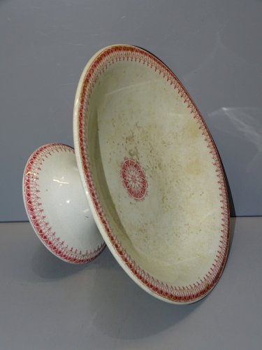 -ANCIEN COMPOTIER CERAMIQUE U & C modèle OGIVES SARREGUEMINES COLLECTION   D