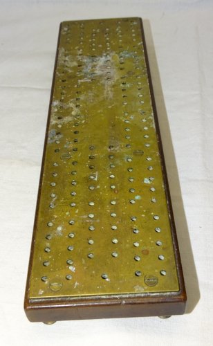 -ANCIEN COMPTEUR DE POINTS PLANCHE DE CRIBBAGE VINTAGE JEU DE CARTES     D