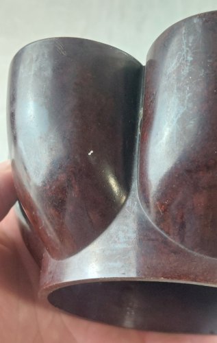 Ancien coquetier / présentoir à oeuf, en bakélite, Surex Paris