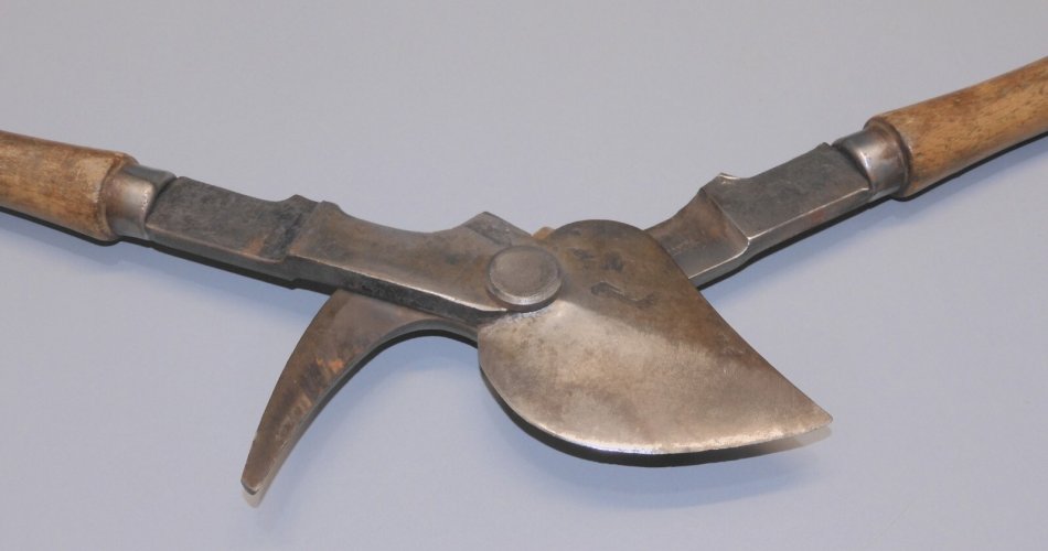 -ANCIEN COUPE BRANCHE Avec Une Marque Gravée & France MANCHE BOIS OUTILS     D