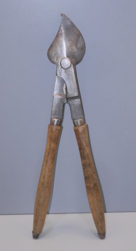 -ANCIEN COUPE BRANCHE Avec Une Marque Gravée & France MANCHE BOIS OUTILS     D