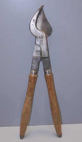 -ANCIEN COUPE BRANCHE Avec Une Marque Gravée & France MANCHE BOIS OUTILS     D