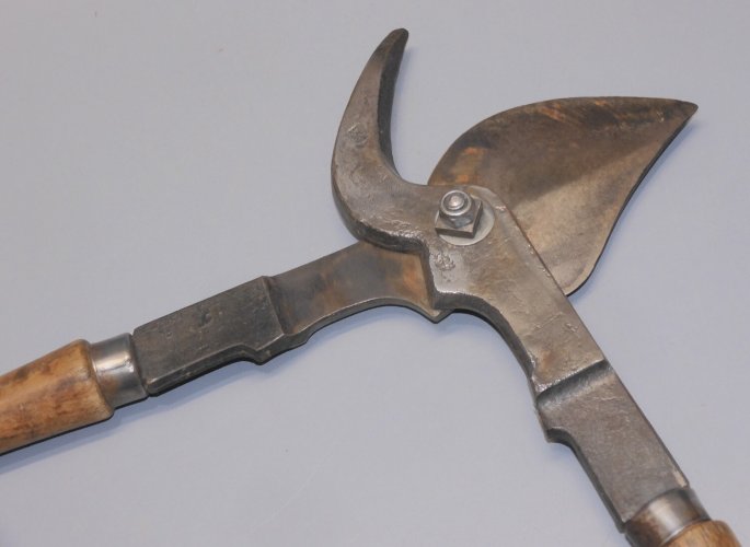 -ANCIEN COUPE BRANCHE Avec Une Marque Gravée & France MANCHE BOIS OUTILS     D