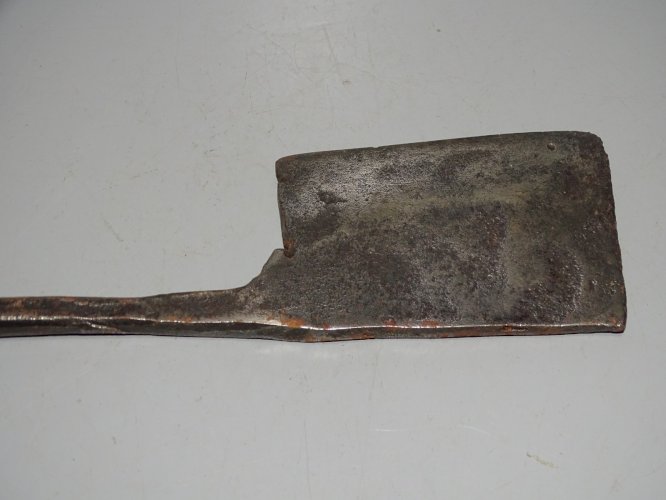 -ANCIEN COUPERET HACHOIR FER Forgé d'une SEULE PIECE DECO CUISINE COLLECTION  D