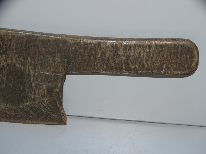 -ANCIEN COUPERET HACHOIR FER Forgé d'une SEULE PIECE DECO CUISINE COLLECTION  D