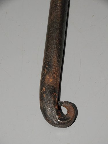 -ANCIEN COUPERET HACHOIR FER Forgé d'une SEULE PIECE DECO CUISINE COLLECTION  D