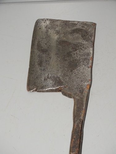 -ANCIEN COUPERET HACHOIR FER Forgé d'une SEULE PIECE DECO CUISINE COLLECTION  D