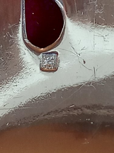 Ancien Couvert À Poisson Couvert De Service Ercuis Metal Argenté Modèle Victoria