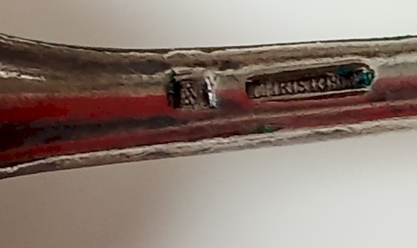 Ancien Couvert Militaire Armée Militaria 1915  1917 WW1 Métal Argenté Christofle