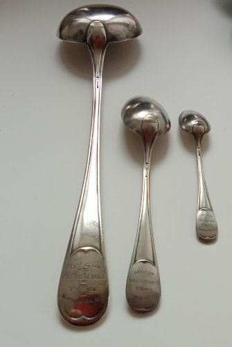 Ancien Couvert Militaire Armée Militaria 1915  1917 WW1 Métal Argenté Christofle