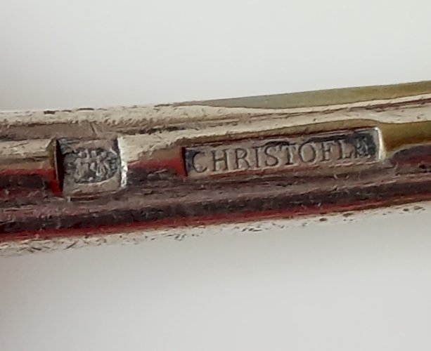 Ancien Couvert Militaire Armée Militaria 1915  1917 WW1 Métal Argenté Christofle