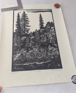 Ancien dessin / lithographie, à identifier ^