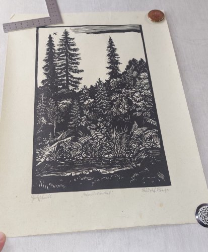 Ancien dessin / lithographie, à identifier ^