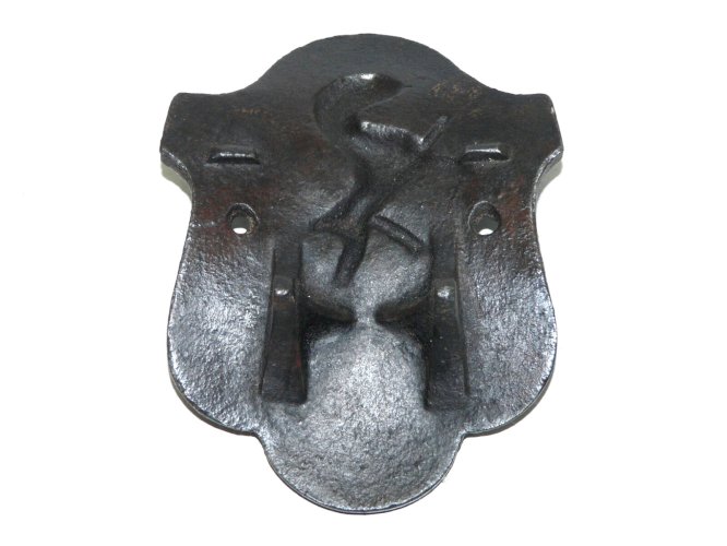 -ANCIEN DOSSIER POUR FAUTEUIL SIEGE TRACTEUR FAUCHEUSE FONTE COLLECTION LION E.P