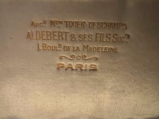 Ancien Écrin Collier Maison Aldebert la Madeleine Paris XIXe siècle Joaillerie