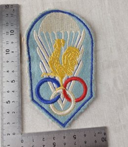 Ancien écusson en tissu, Fédération française de parachutisme ^
