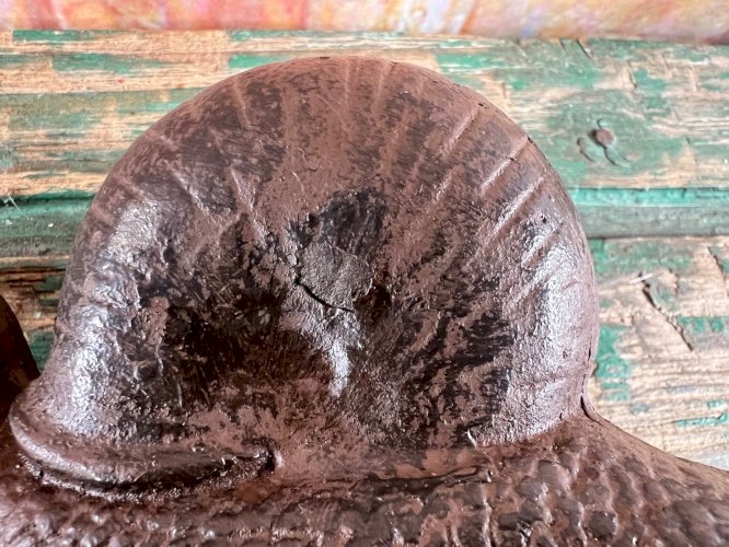 Ancien escargot en fonte – décoration de jardin ou presse-papiers – XIXe siècle