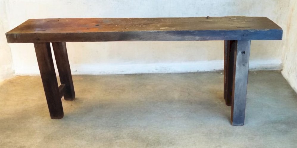 Ancien éttabli Menuisier Console  Industriel Vintage Loft Atelier Meuble métier