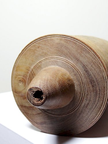 Ancien étui/boite en bois tourné, XIXe-XXe Mécanique ? Apiculture ?