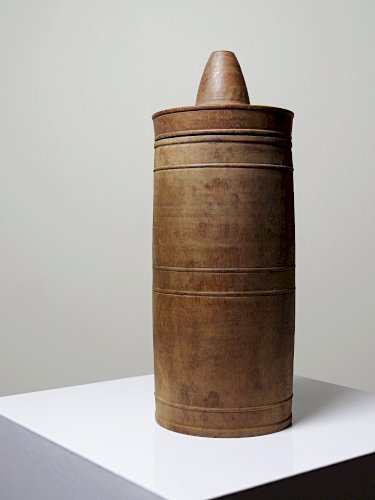 Ancien étui/boite en bois tourné, XIXe-XXe Mécanique ? Apiculture ?