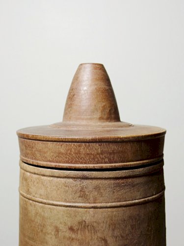 Ancien étui/boite en bois tourné, XIXe-XXe Mécanique ? Apiculture ?