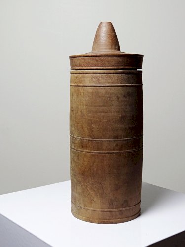 Ancien étui/boite en bois tourné, XIXe-XXe Mécanique ? Apiculture ?