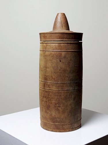 Ancien étui/boite en bois tourné, XIXe-XXe Mécanique ? Apiculture ?