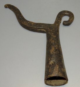 -ANCIEN FARDIER FER Forgé FREIN DE CHARETTE OUTIL ANCIEN COLLECTION    D