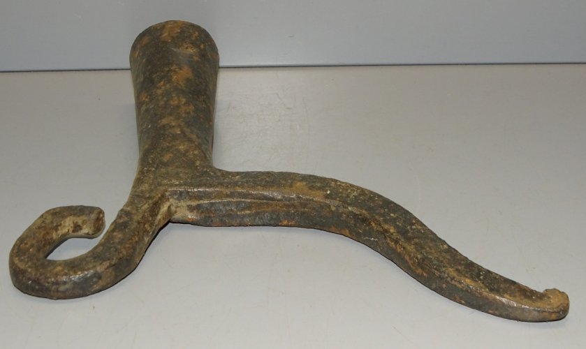 -ANCIEN FARDIER FER Forgé FREIN DE CHARETTE OUTIL ANCIEN COLLECTION    D