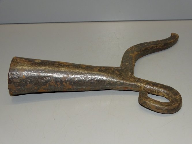 -ANCIEN FARDIER FER Forgé FREIN DE CHARETTE OUTIL ANCIEN COLLECTION    D