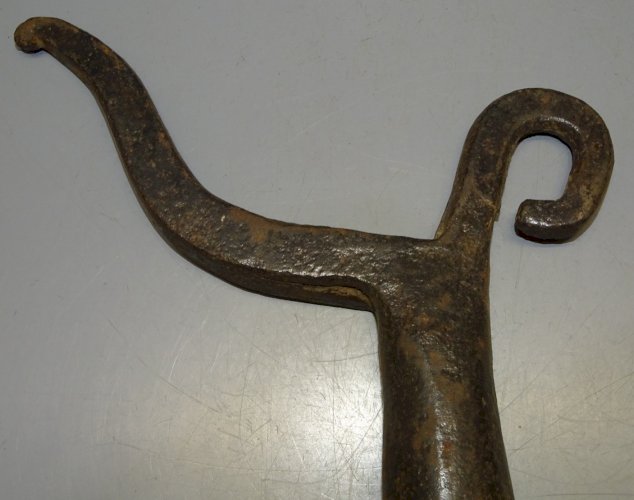 -ANCIEN FARDIER FER Forgé FREIN DE CHARETTE OUTIL ANCIEN COLLECTION    D