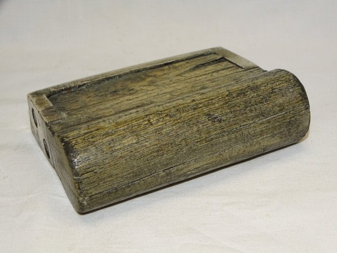 -ANCIEN FER A JOINTS de Maçon BOIS et BRONZE COLLECTION OUTILS ANCIENS    D