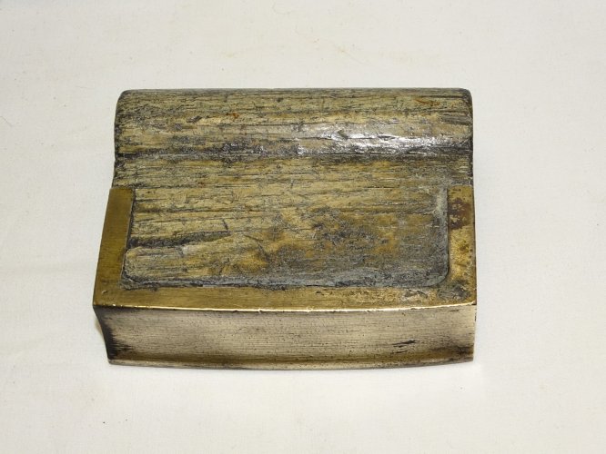 -ANCIEN FER A JOINTS de Maçon BOIS et BRONZE COLLECTION OUTILS ANCIENS    D
