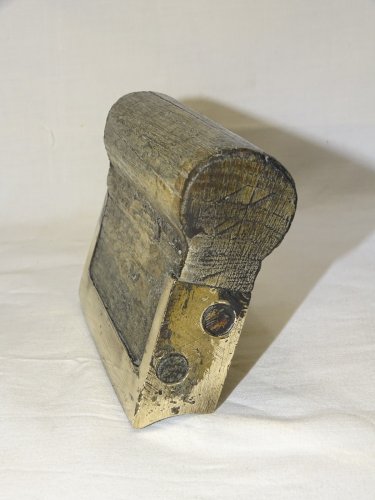 -ANCIEN FER A JOINTS de Maçon BOIS et BRONZE COLLECTION OUTILS ANCIENS    D