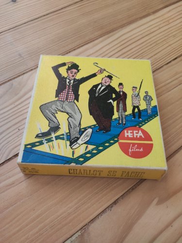 Ancien Film 8mm HEFA - "Charlot se Fâche" (Charlie Chaplin) - Vintage excellent état