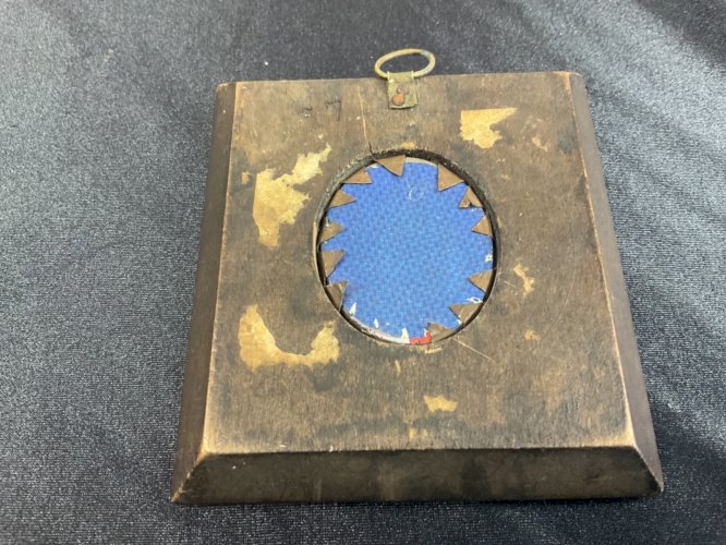 ANCIEN FIXE SOUS VERRE PEINTURE MINIATURE ROYALISTE