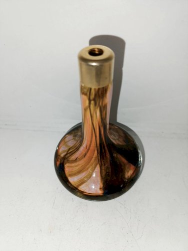 Ancien flacon de parfum en verre à couleur melange style murano en bon etat